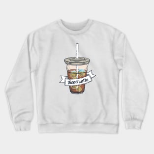 Dice Iced Latte Vintage Coffee Cup Crewneck Sweatshirt